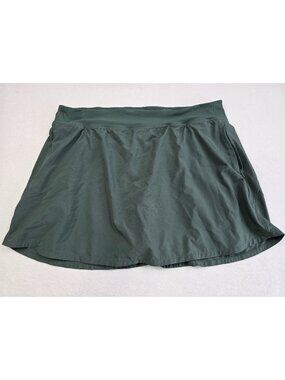 Old Navy Extra High Waist Powersoft StretchTech 2X Skort Green
